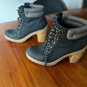 High Heeled Hiking Boots